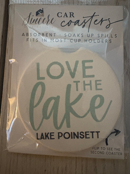 Lake Poinsett Car Coaster/2pk