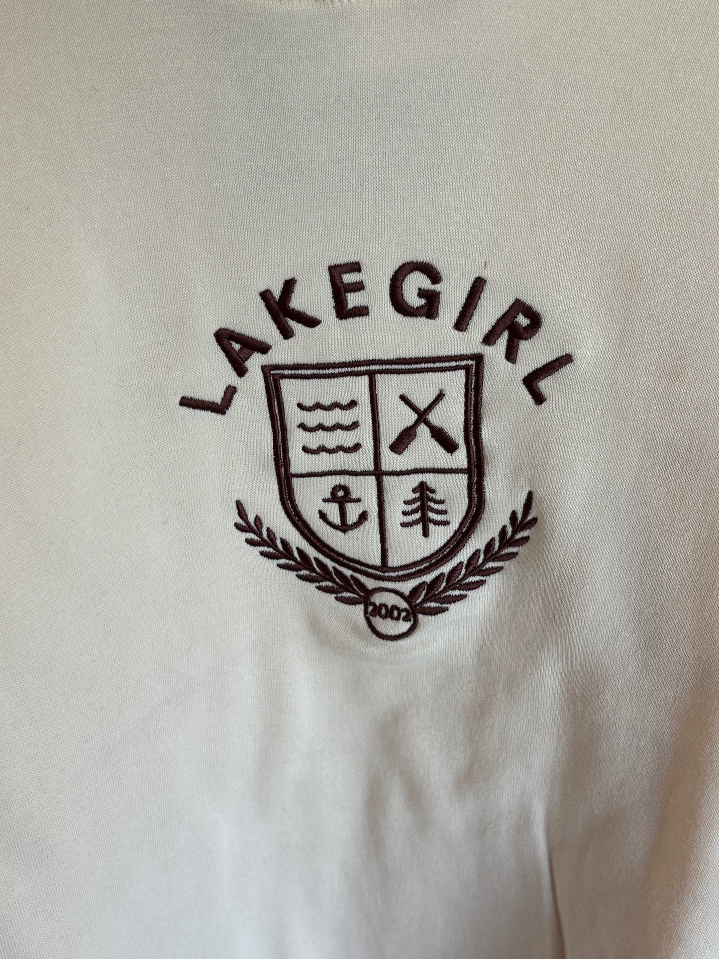 Lake Girl Mock Neck Crew - Ivory