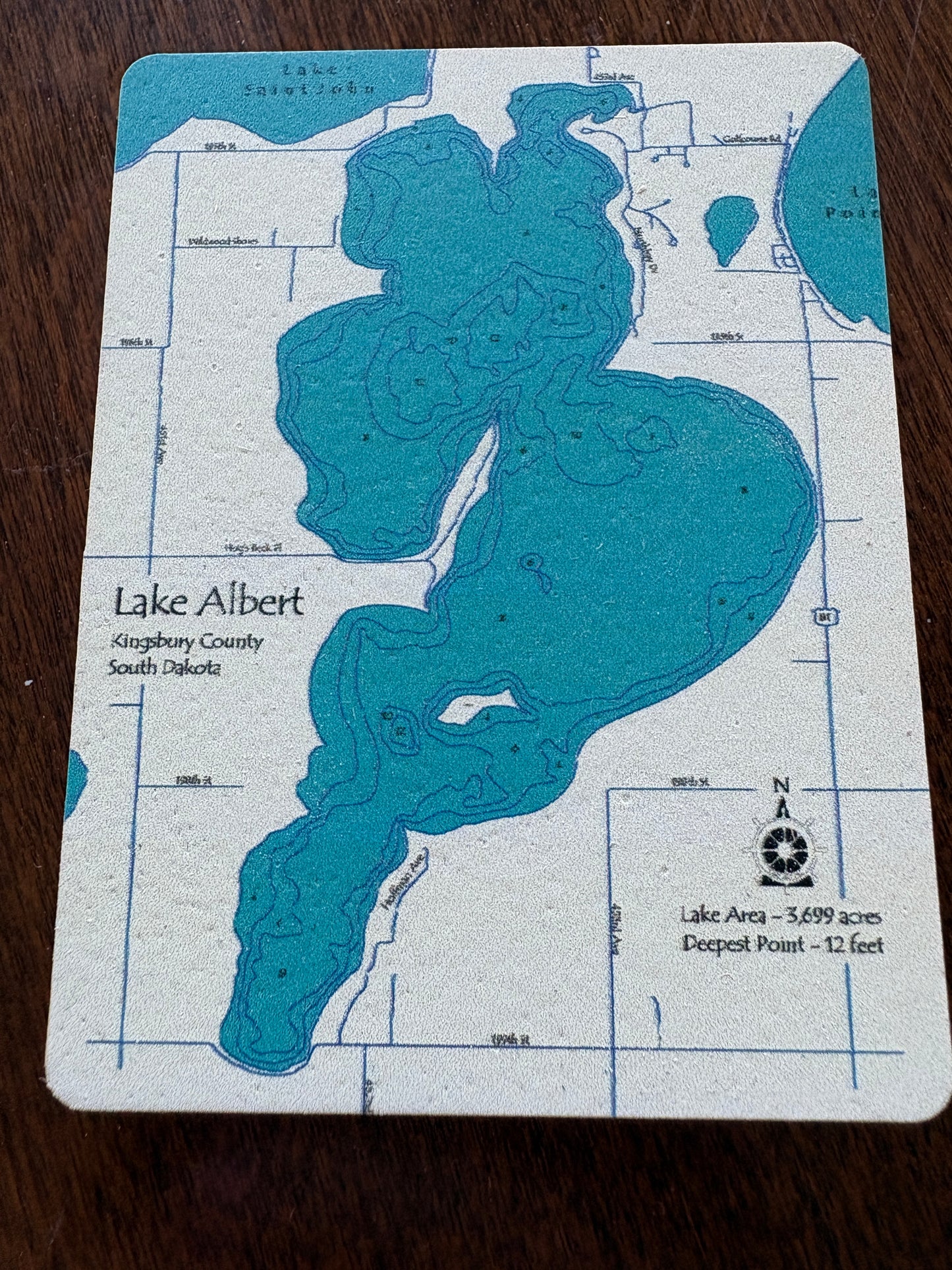 Lake Map Signs Magnet