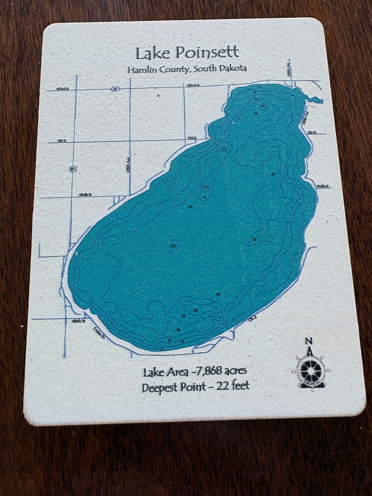 Lake Map Signs Magnet