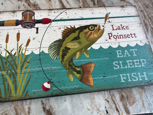 Custom Lake Poinsett Sign 14x24