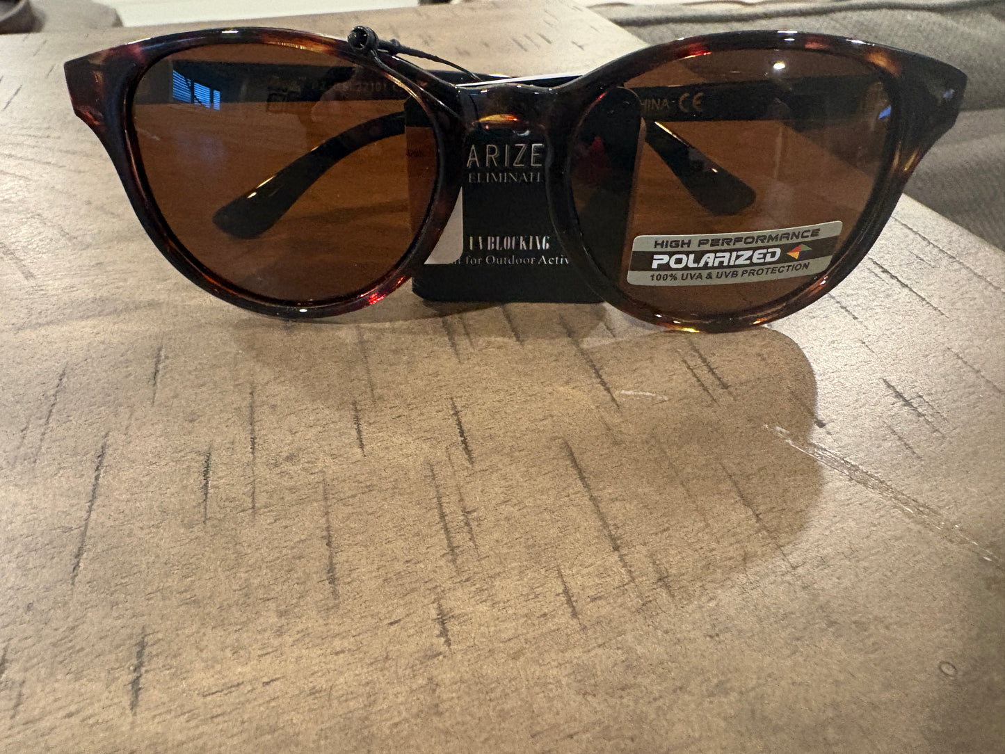 Retro rounded polarized smoked lens sunglasses