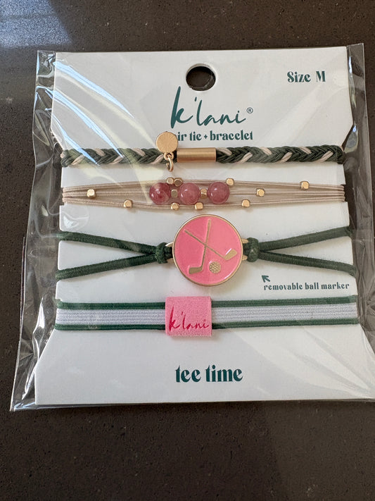Klani Hair Tie Bracelets-Tee Time