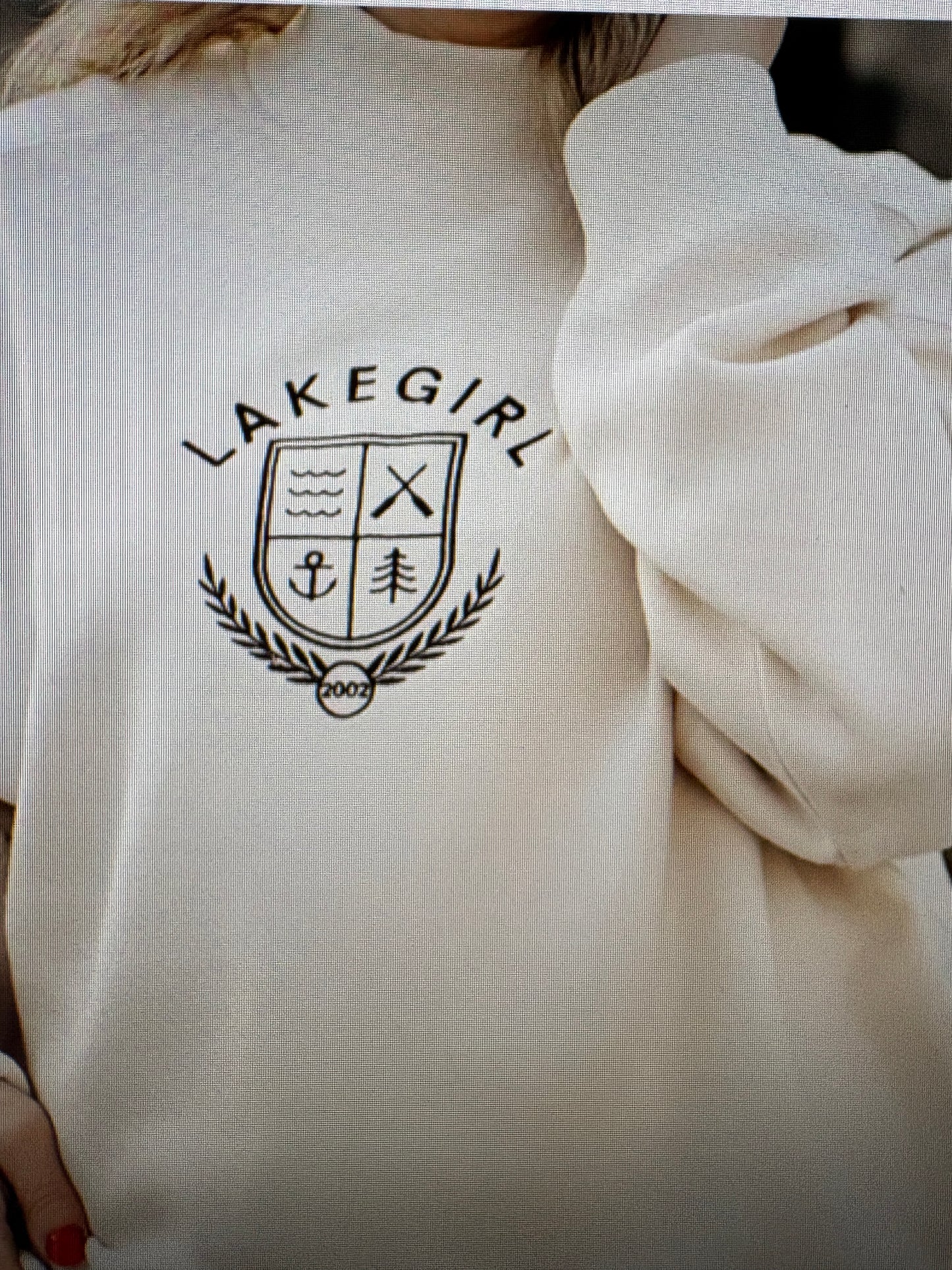 Lake Girl Mock Crew-Ivory