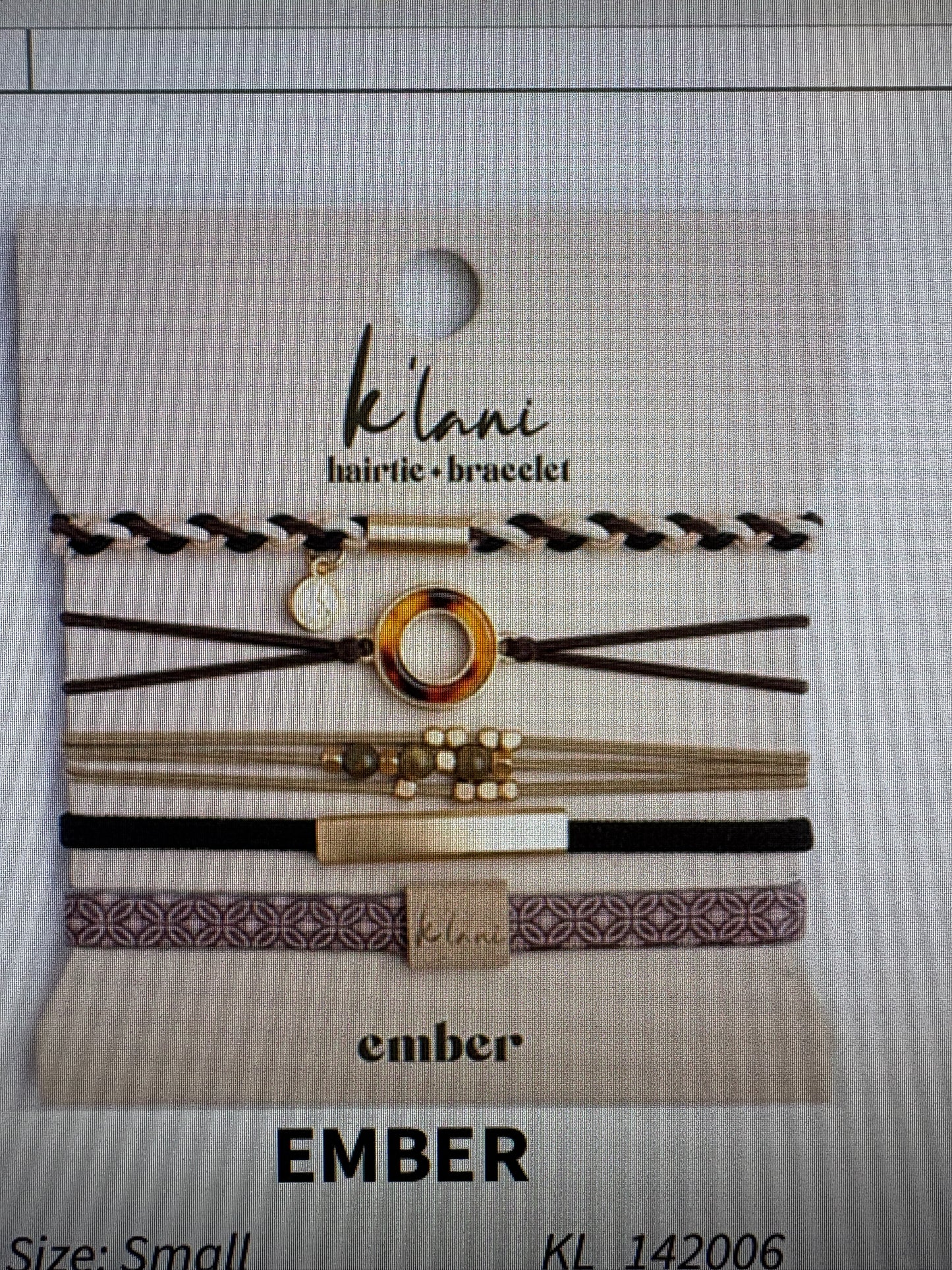 Klani Hair tie bracelet/ Ember