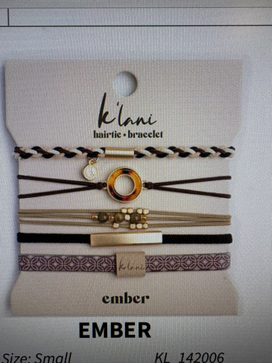 Klani Hair tie bracelet/ Ember