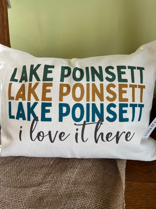Custom Lumbar Pillows/ Lake Poinsett