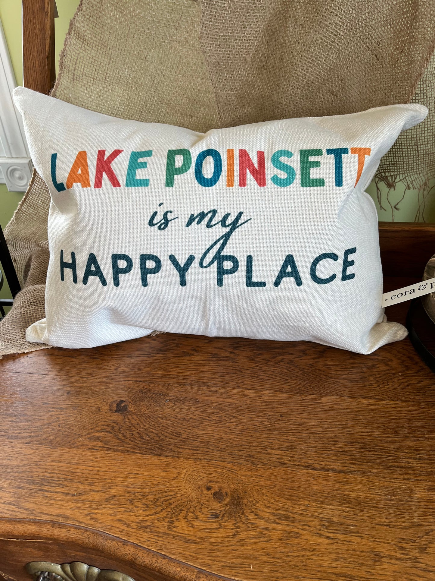 Custom Lumbar Pillows/ Lake Poinsett