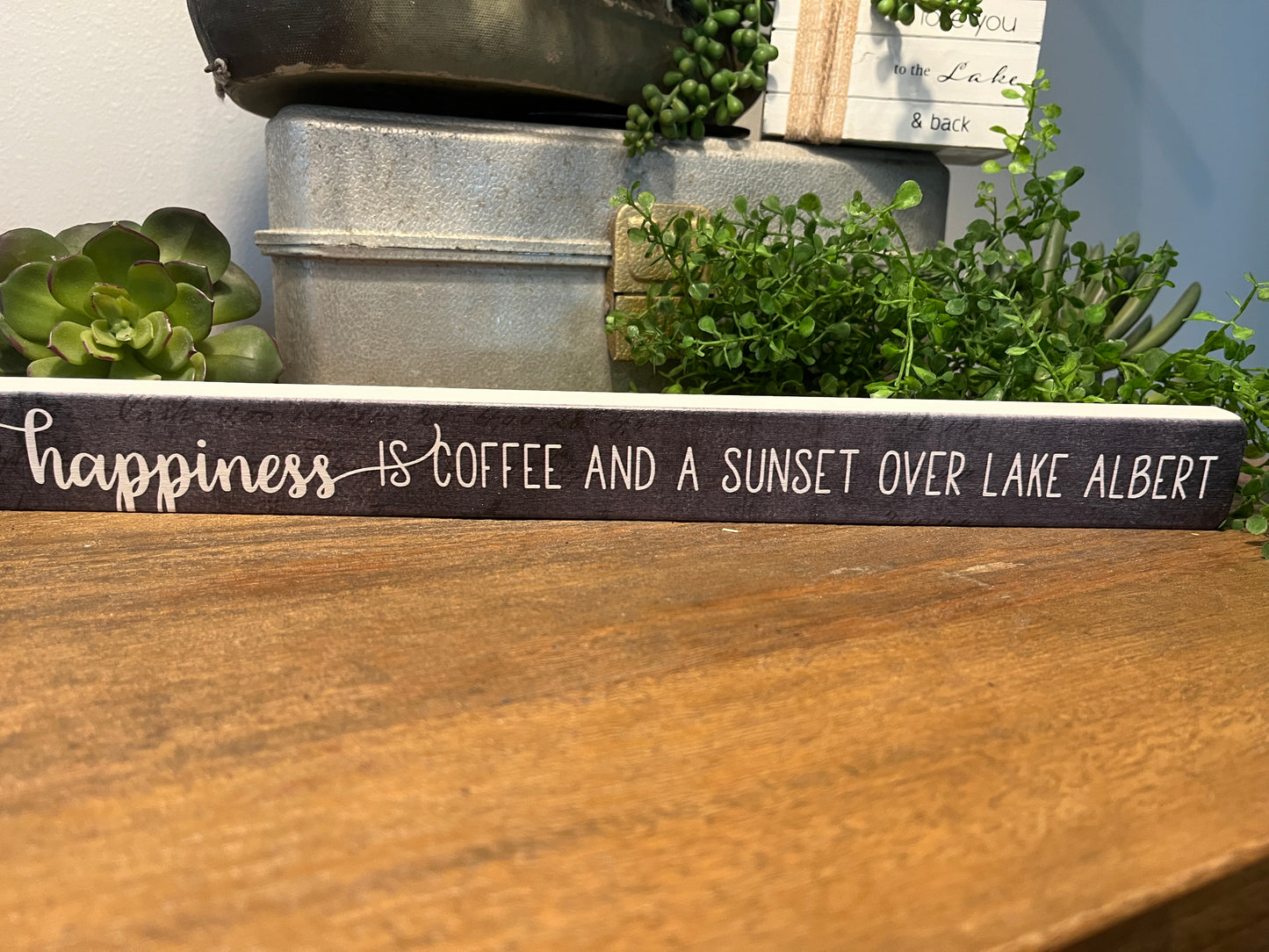 Happiness is coffee and Sunset /Custom