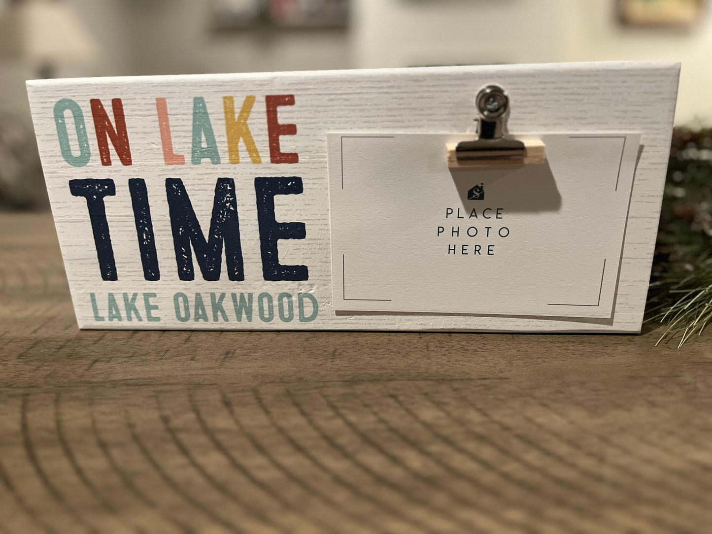 On Lake Time - Custom Photo Holder