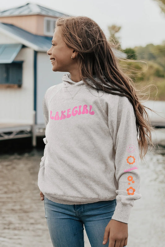 Youth Sanded Fleece Hoodie in Oatmeal