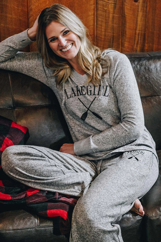 Lakegirl Hacci Sweatpants-Grey