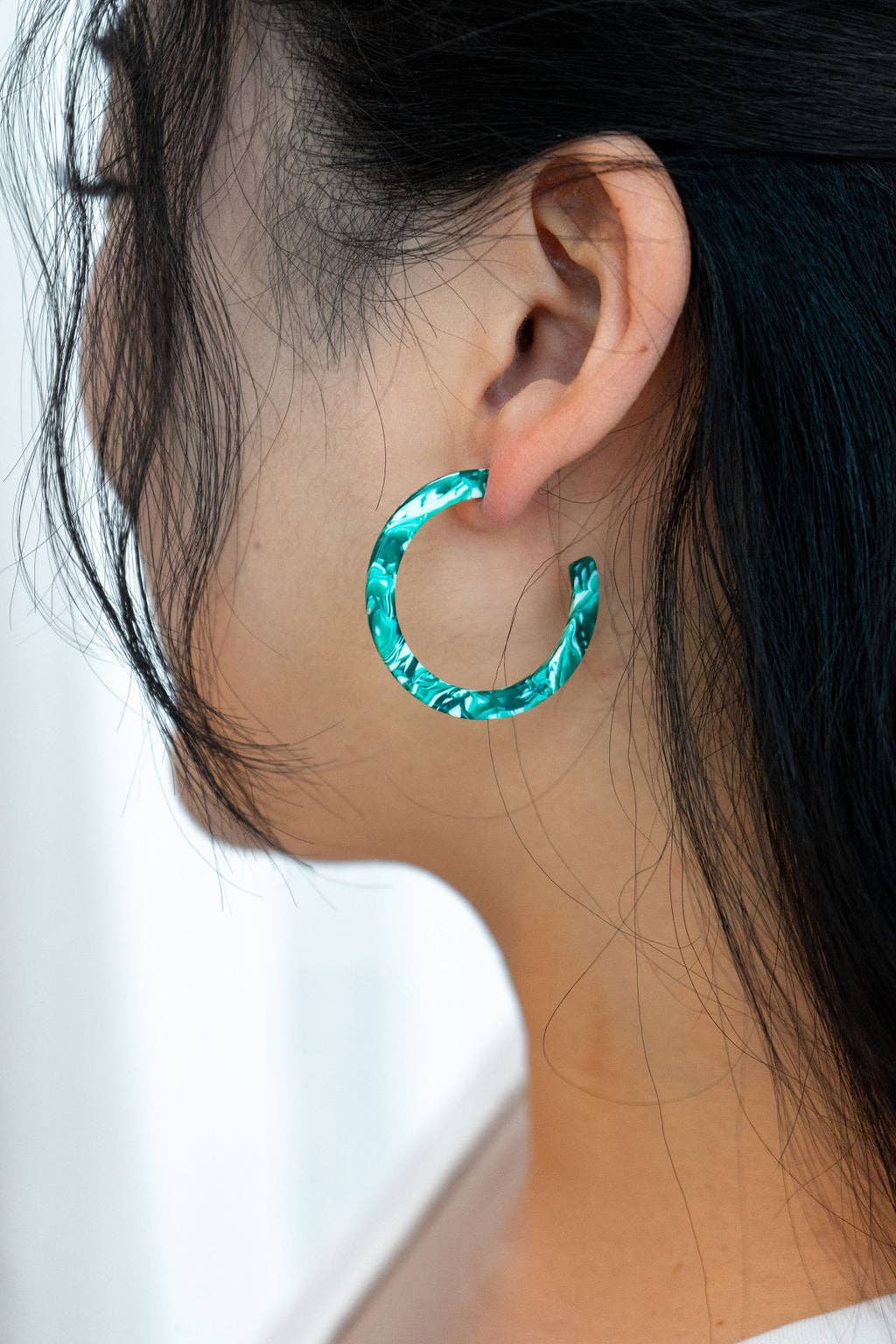 Camy Hoops - Sea Green // Spring, Summer, Earrings