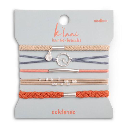 Klani Hair Tie and Bracelet/ Celebrate