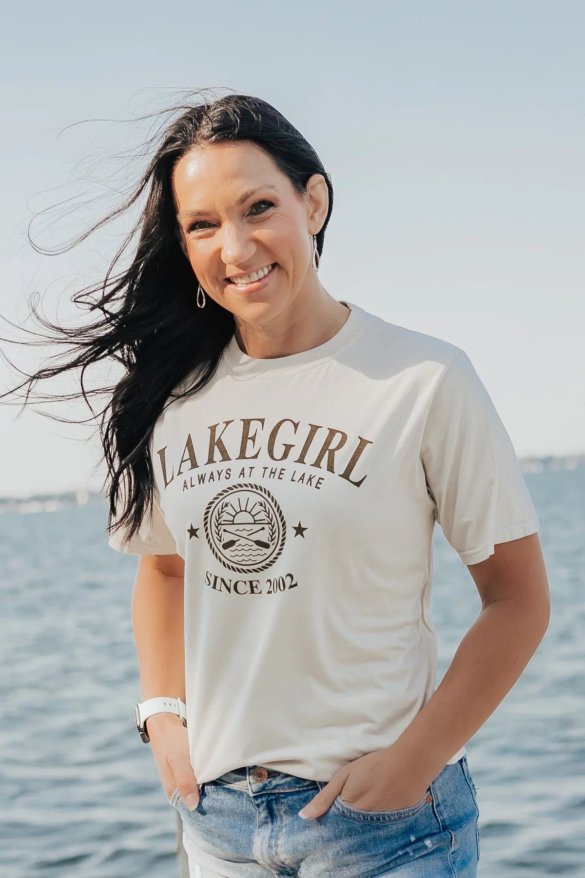 Lake Girl Short sleeve tee/ Cappuccino