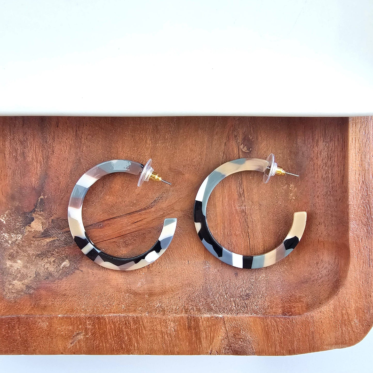 Camy Hoops - Camo // Fall, Earrings, Jewelry