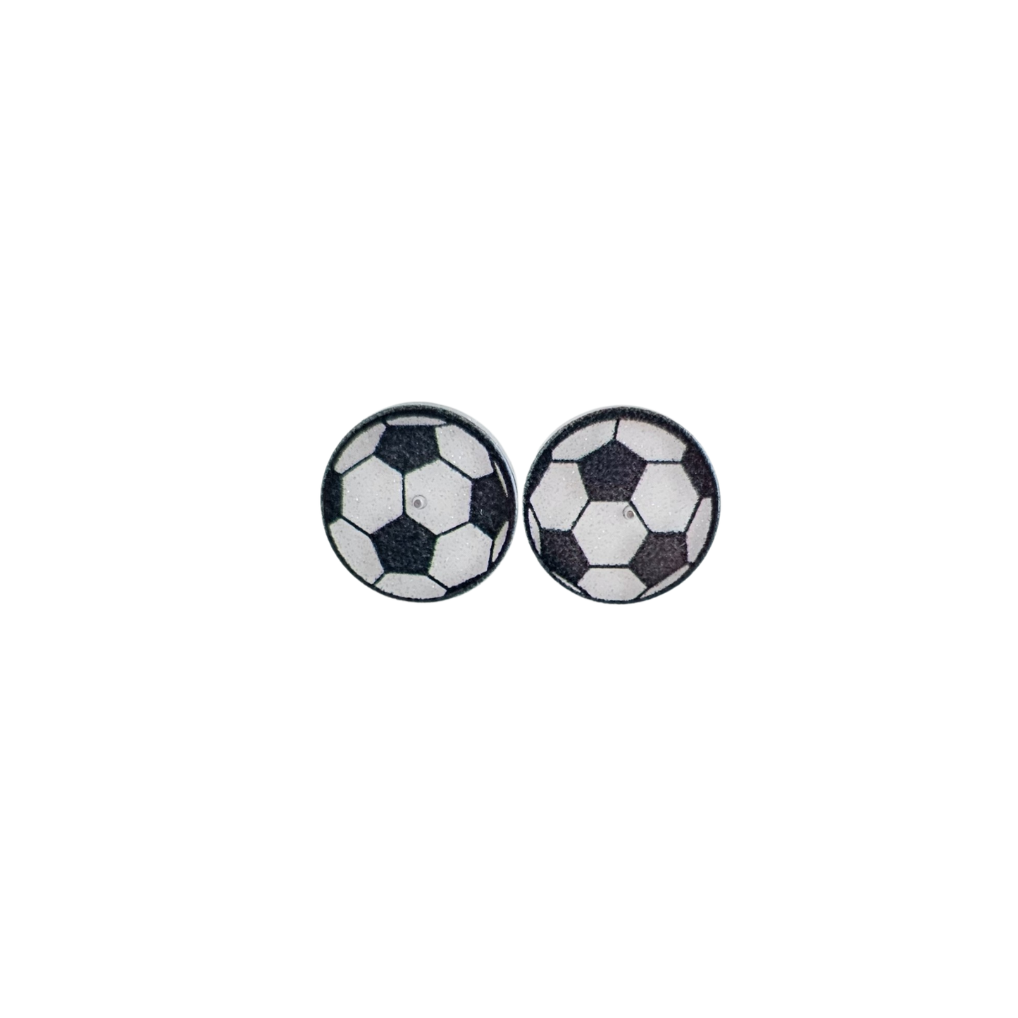 Glitter Soccer Ball Studs // Game Day