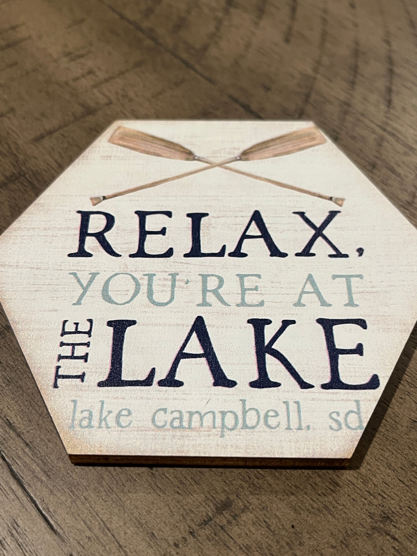 Relax, You're at the Lake Custom Lake Coasters