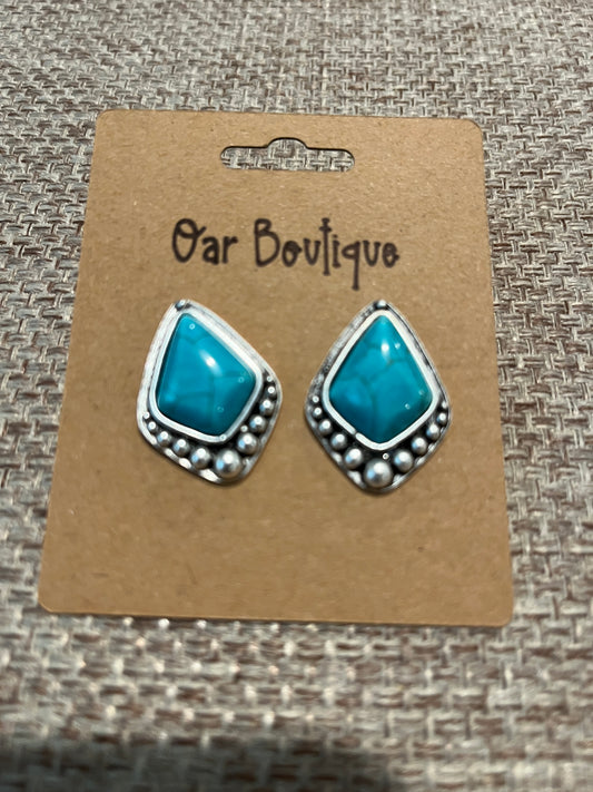 Concho Turquoise Earrings