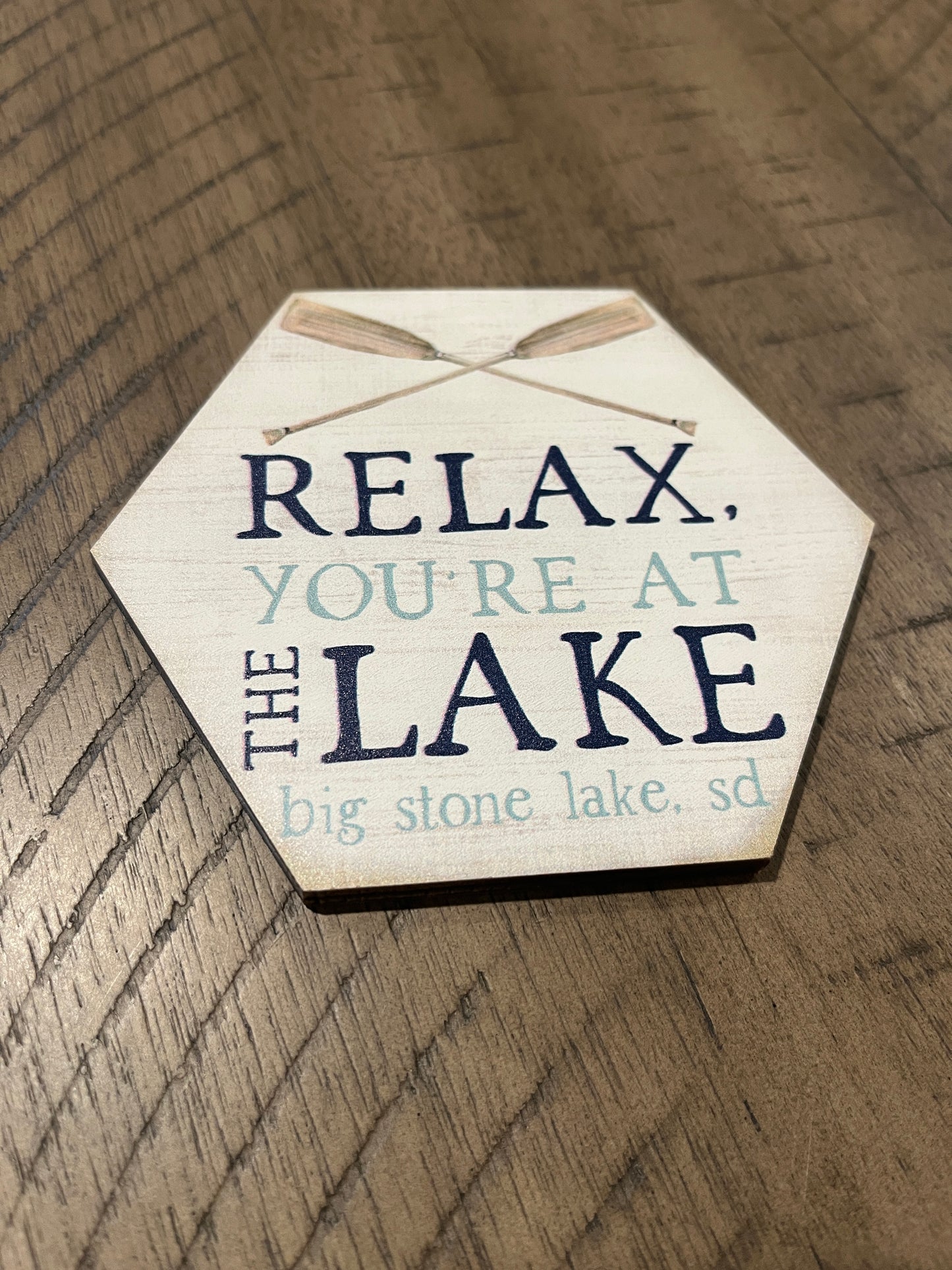 Relax, You're at the Lake Custom Lake Coasters