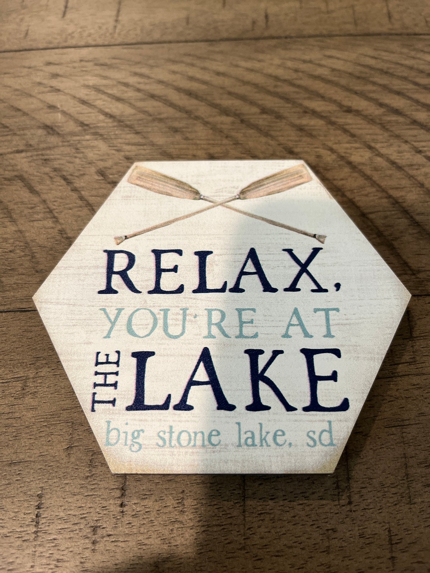 Relax, You're at the Lake Custom Lake Coasters