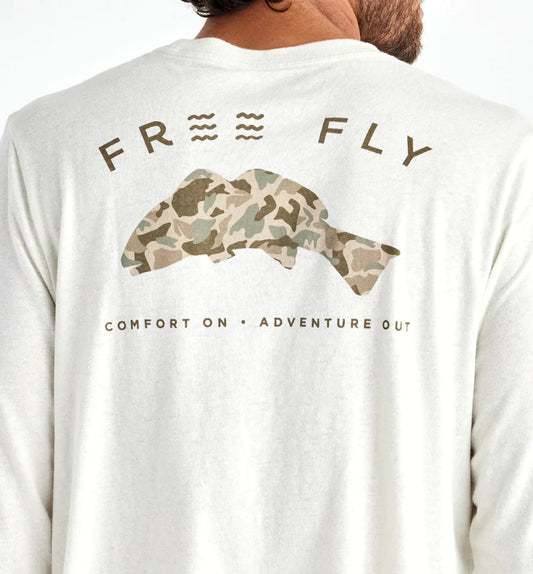 Free Fly Redfish Camo Long Sleeve