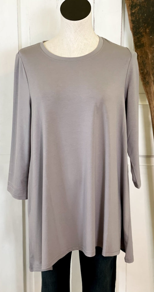 Sylvie Essential Tunic - Storm Grey