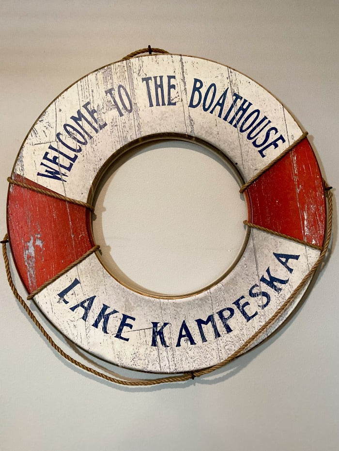 Lake Kampeska Life Preserver Sign