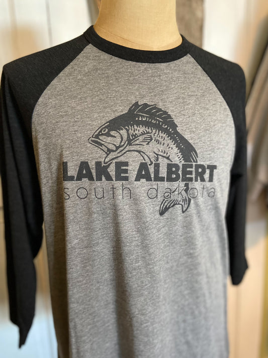 Lake Albert 3/4 Sleeve Baseball Tee - Unisex