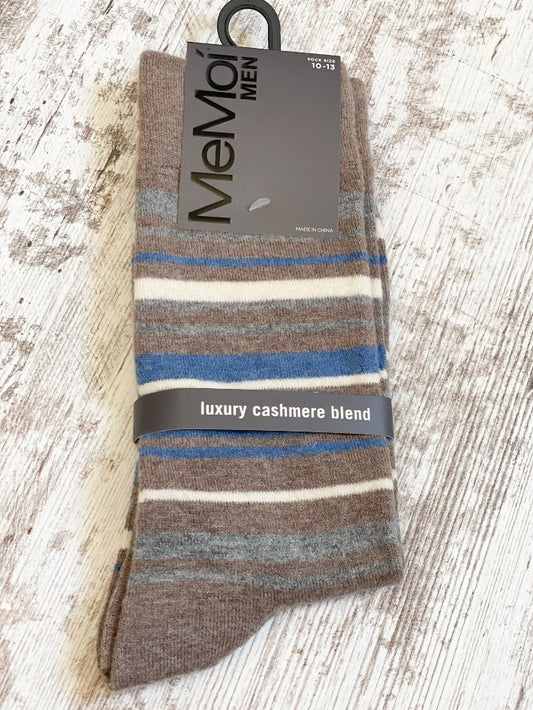 Stripped Men's Cashmere Blend Socks
