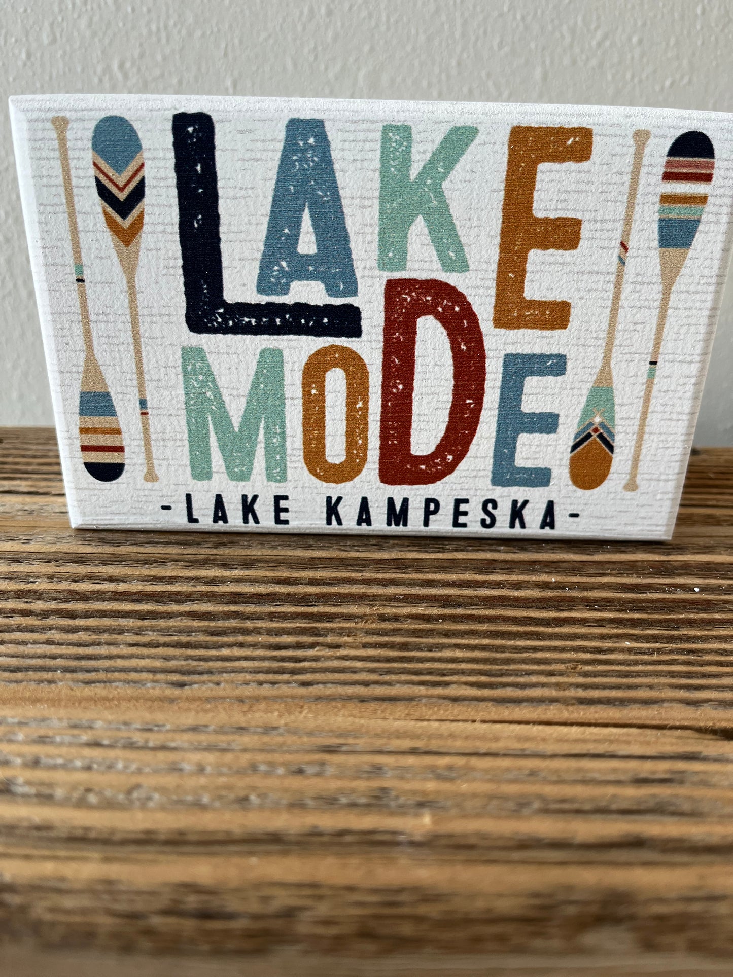 Lake Mode Wooden Sign