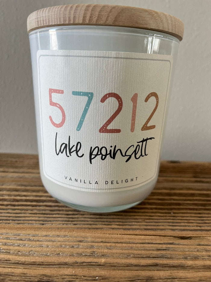 Lake Poinsett -57212- Zip Code Candle