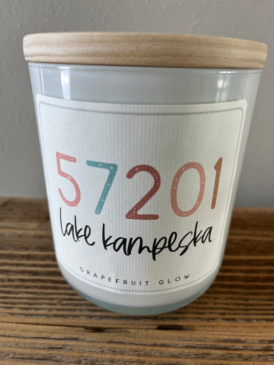Lake Kampeska -57201- Zip Code Candle