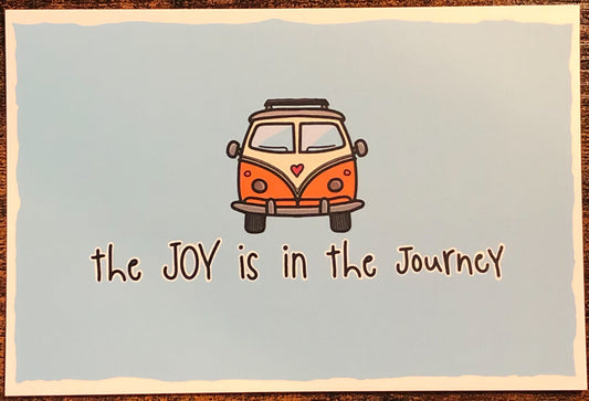 The Joy is in the Journey Postcard