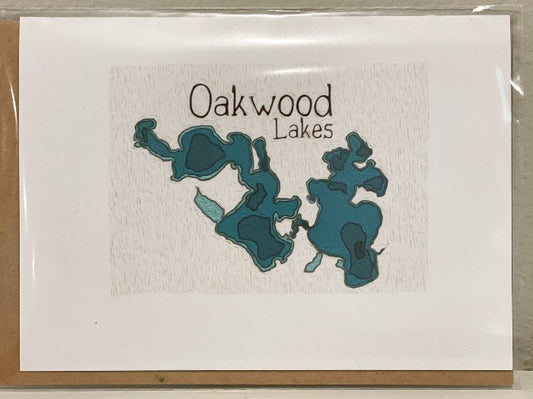 Oakwood Lake Greeting Card