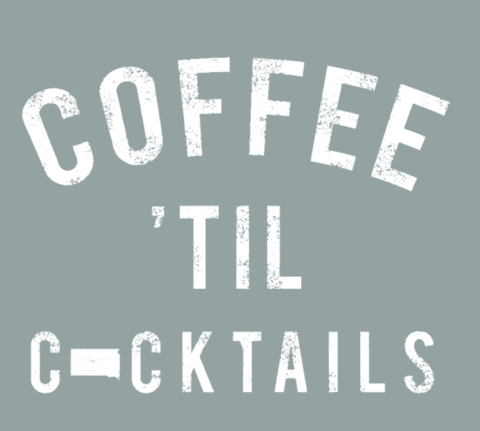 Coffee 'Til Cocktails - V-Neck Sweatshirt