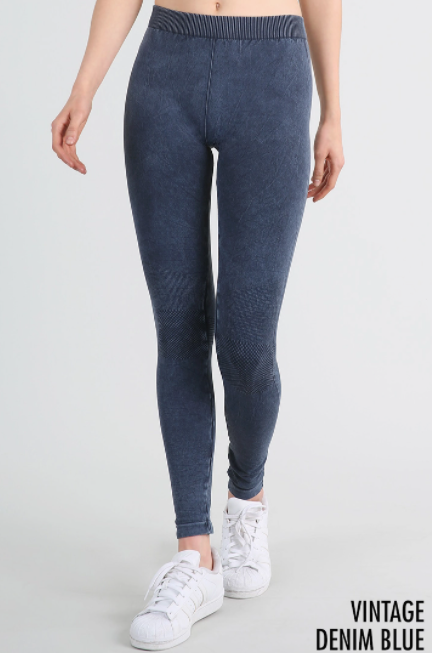 Vintage Denim Leggings